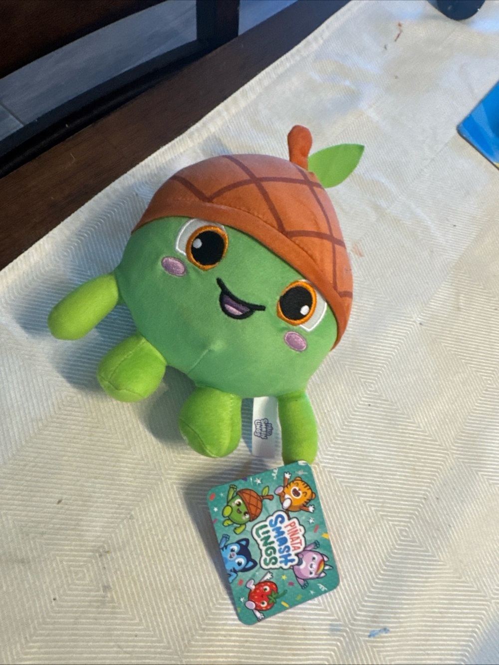 Cutie Smushlings Plush Green Acorn Toy - Kids Plush Companion